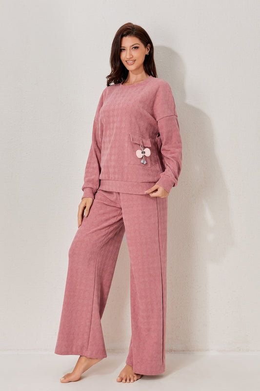 Relaxed two-piece pyjama set