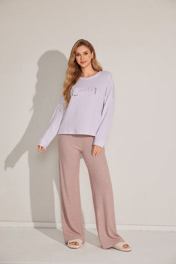 Two-piece long-sleeve pajama set