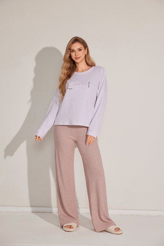Two-piece long-sleeve pajama set