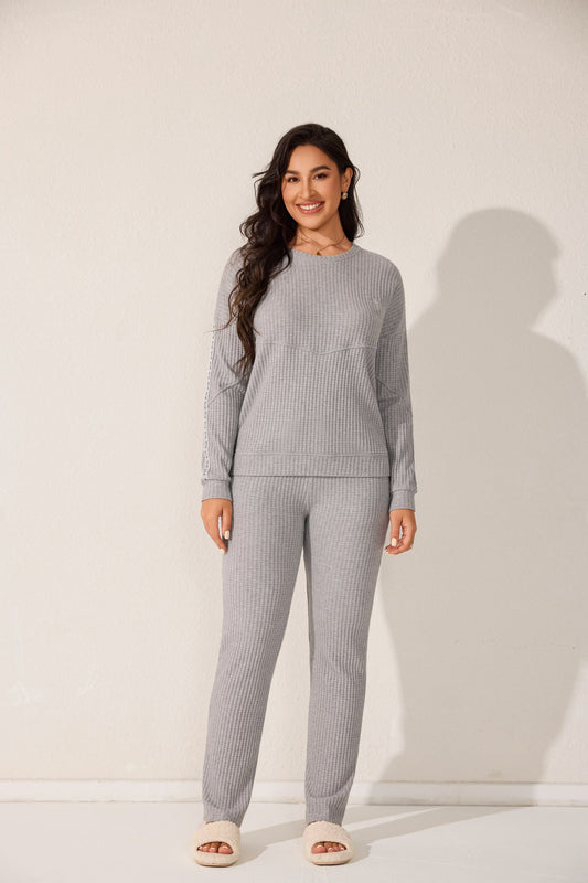 Two-piece long-sleeve pajama set
