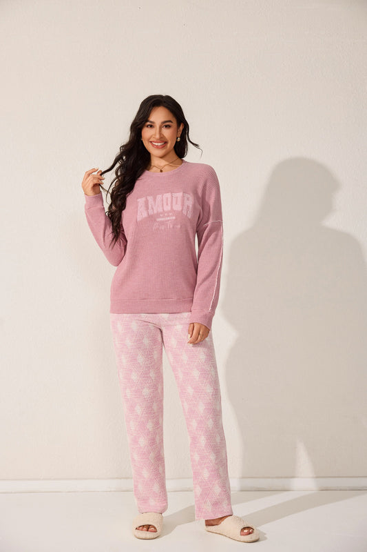 Two-piece long-sleeve pajama set