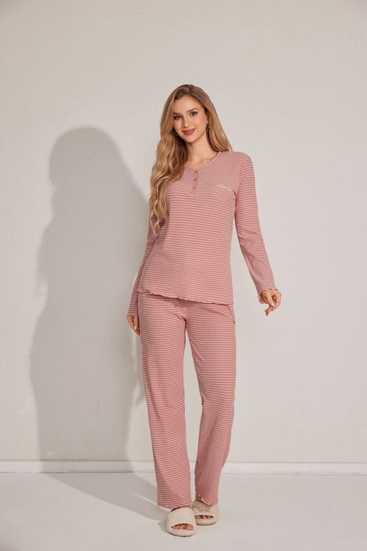 Two-piece long sleeve pajama set