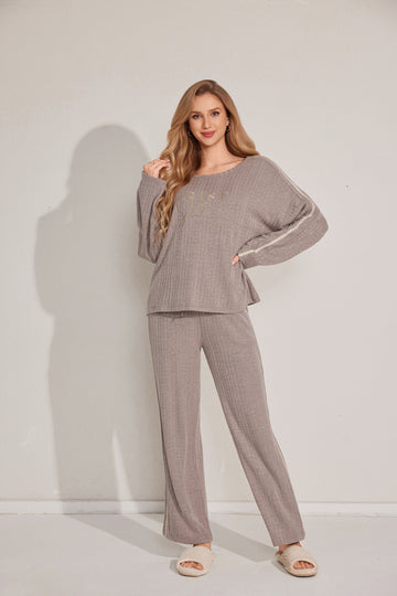 Two-piece long sleeve pajama set