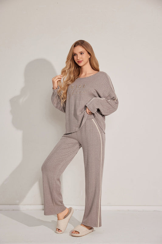 Two-piece long sleeve pajama set