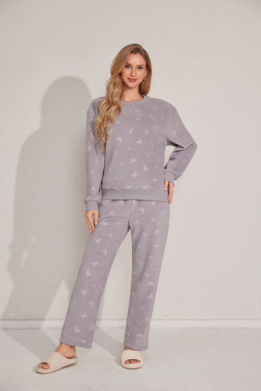 Two-piece long sleeve pajama set