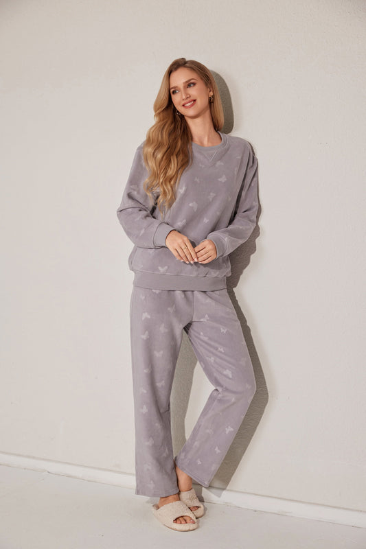 Two-piece long sleeve pajama set