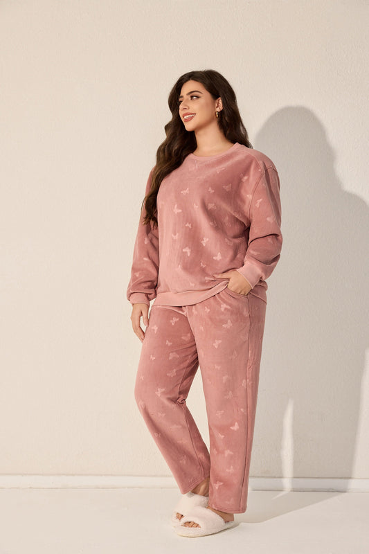 طقم بيجامة جامبو من قطعتين