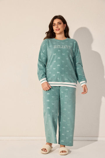 Jumbo two-piece pajama set