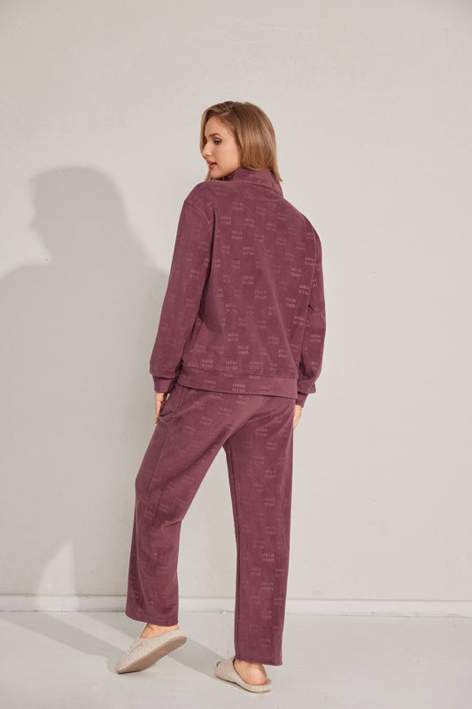 Two-piece long sleeve pajama set