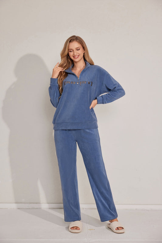 Two-piece long-sleeve pajama set