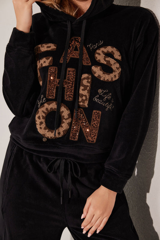 Two-piece long-sleeve pajama set