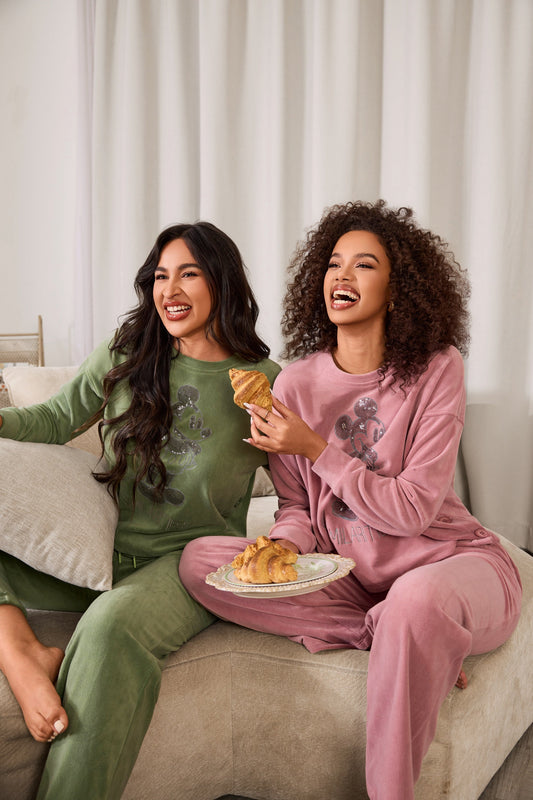 Two-piece long-sleeve pajama set