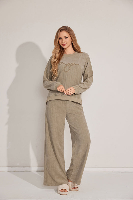 مجموعة بيجاما مريحة من الباستيل