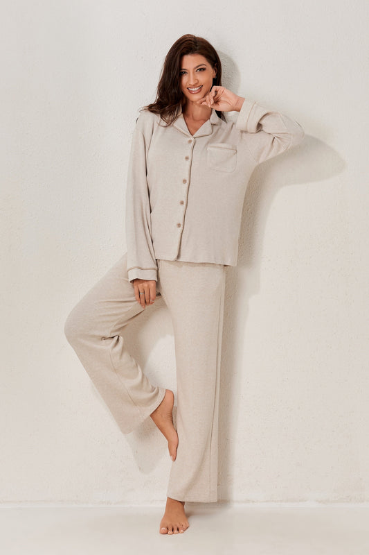 طقم رداء وبيجاما من ثلاث قطع مع بلوزة 