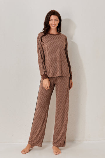 Textured duo pajama set