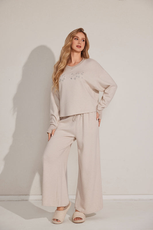 Relaxed-fit duo pajama set