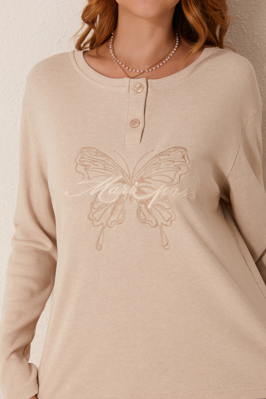 طقم رداء وبيجامة من ثلاث قطع