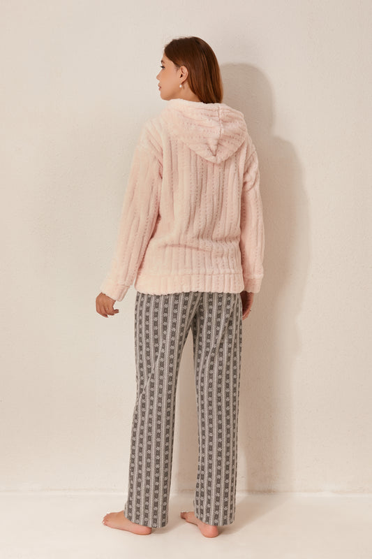 طقم بيجاما بطبعة كرتونية من قطعتين 