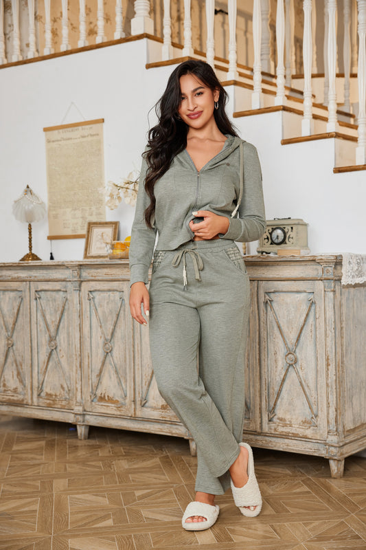 طقم بيجاما كلاسيكي مكون من قطعتين 